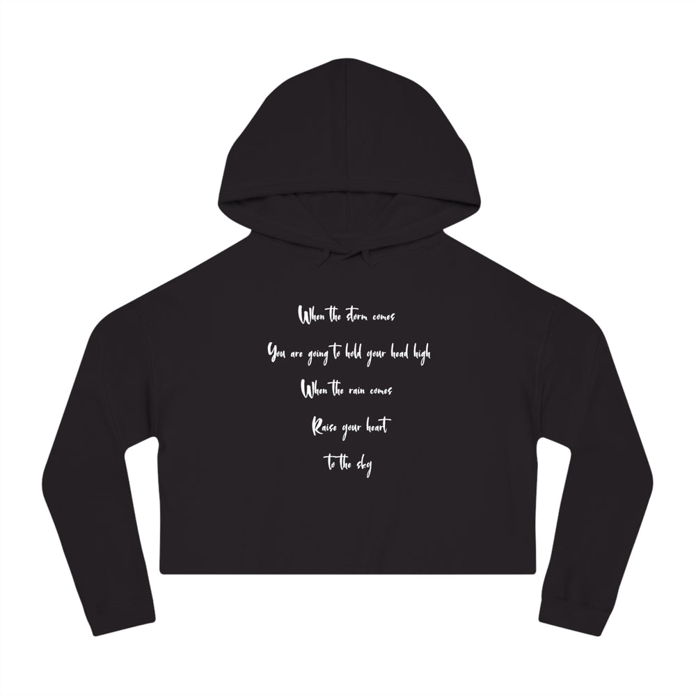 When the clouds come - Cropped Hoodie