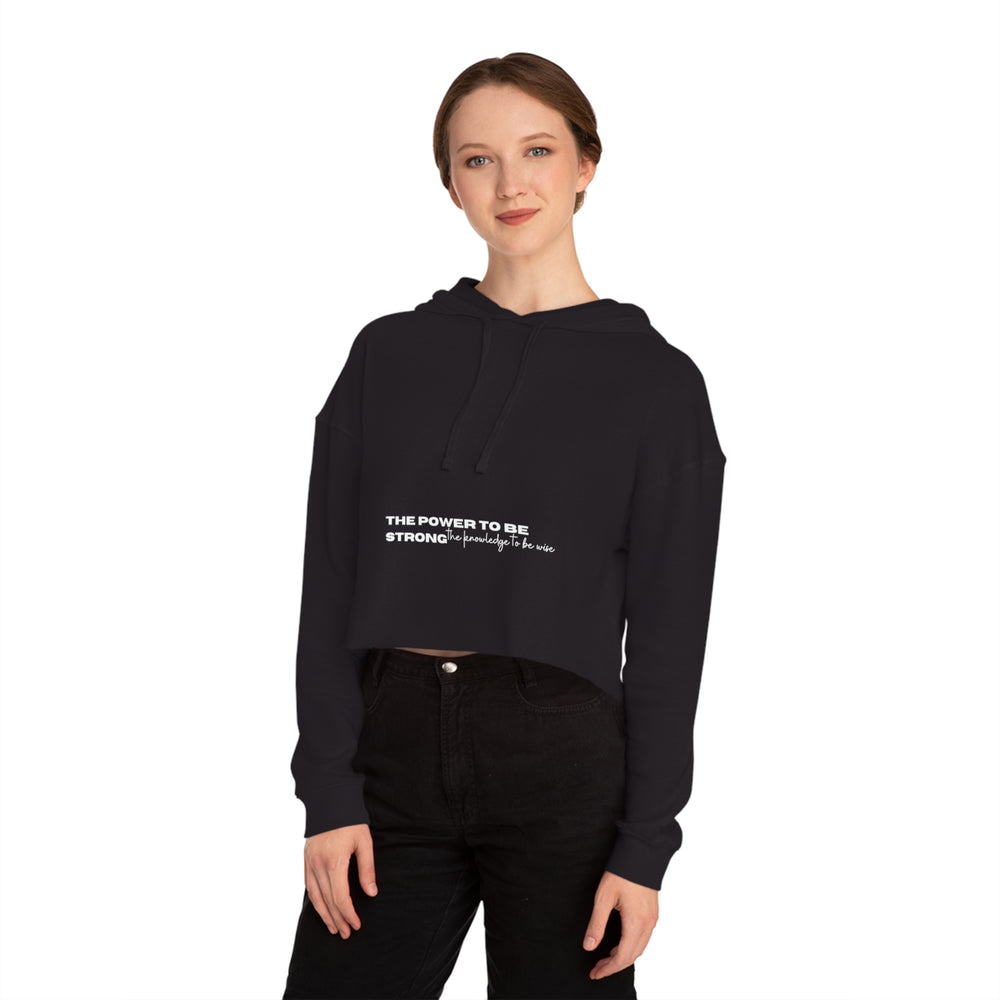 Power & Wisdom - Cropped Hoodie