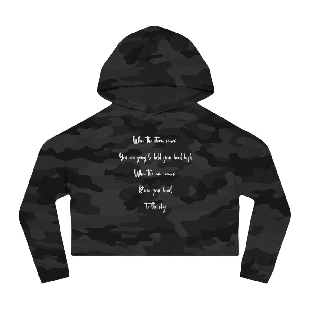 When the clouds come - Cropped Hoodie