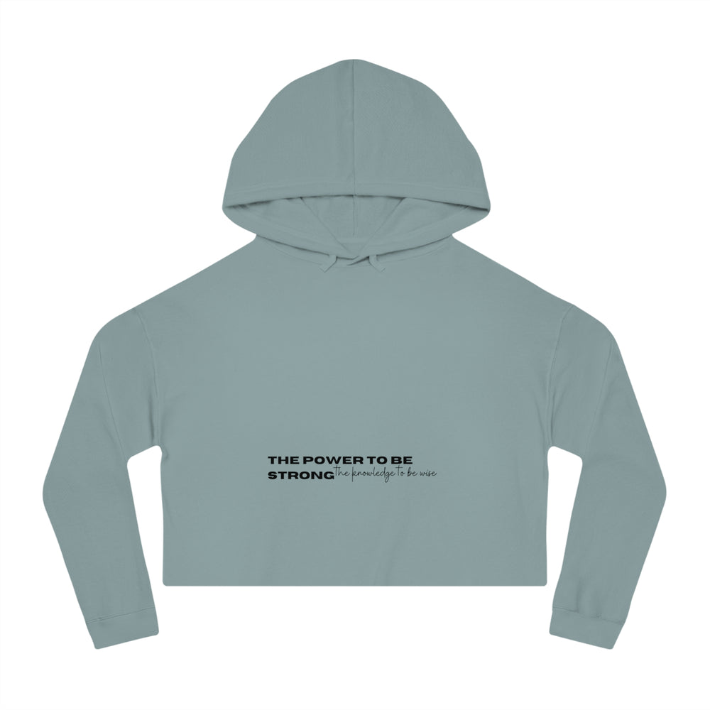 Power & Wisdom - Cropped Hoodie