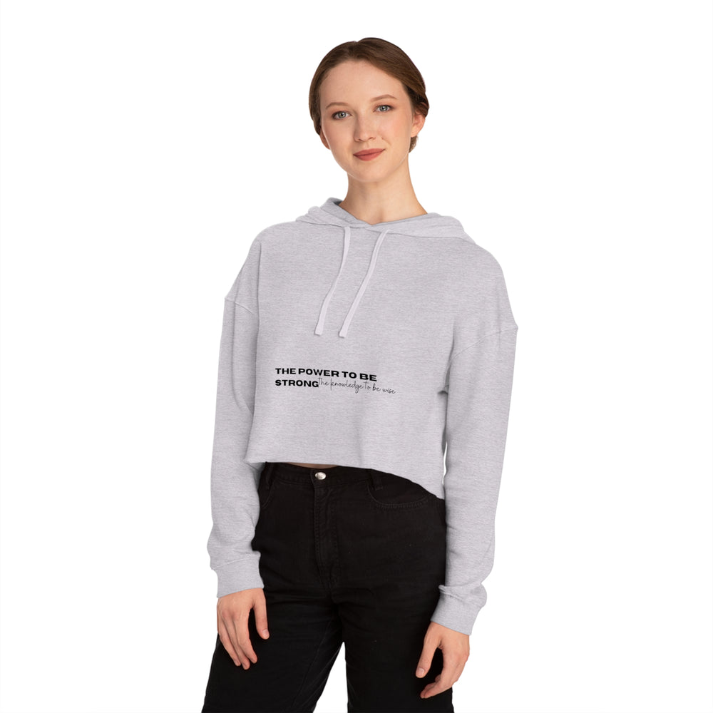 Power & Wisdom - Cropped Hoodie