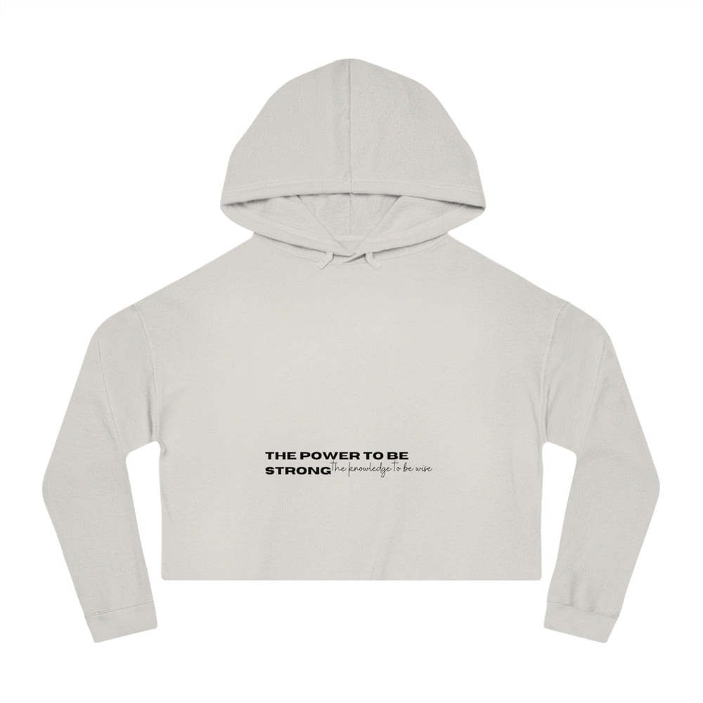 Power & Wisdom - Cropped Hoodie