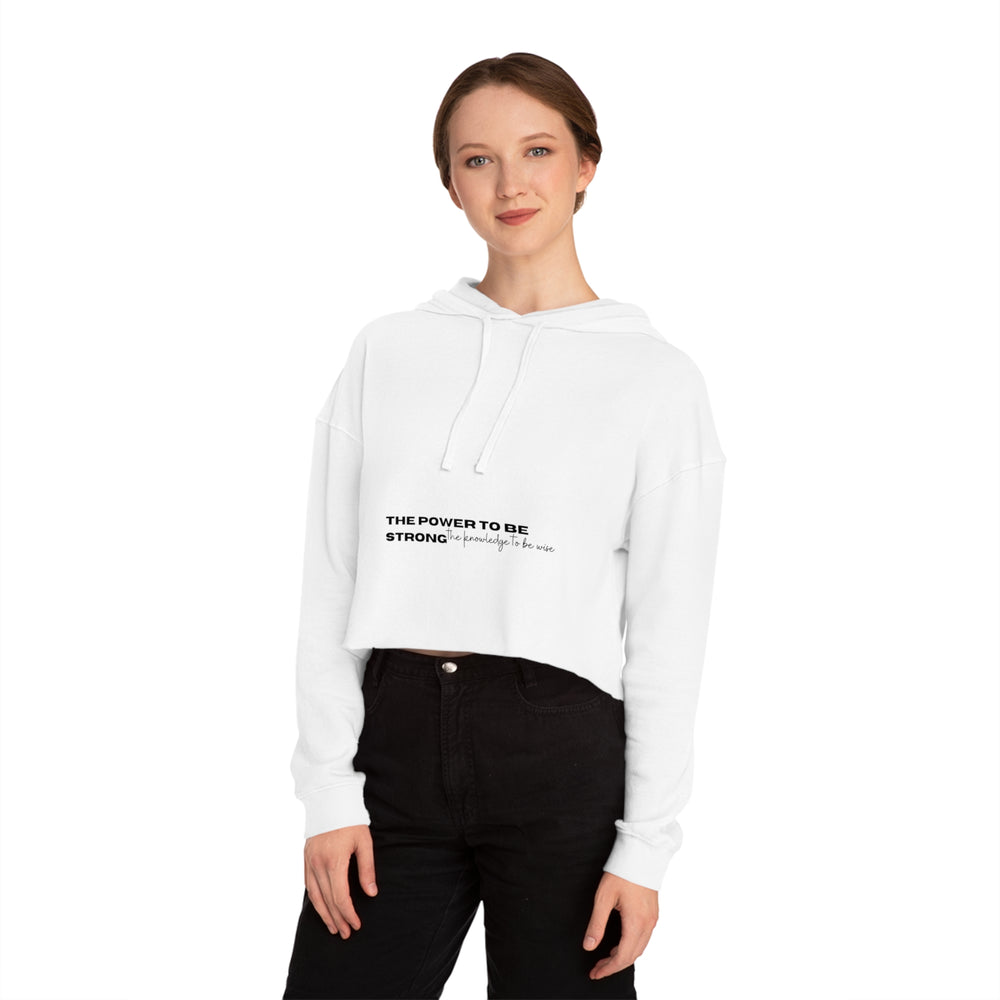 Power & Wisdom - Cropped Hoodie